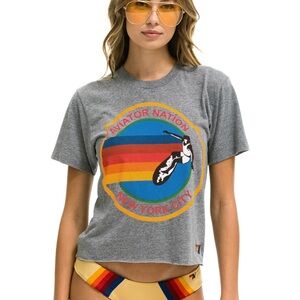 Grey Aviator Nation top